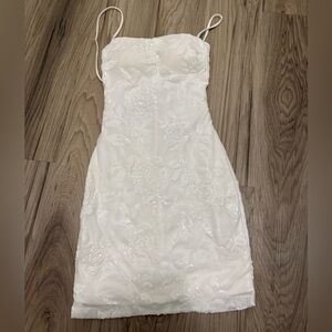 Windsor White Floral Dress Size XS